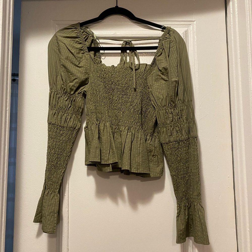 Topshop long sleeve blouse, size 4 NEW